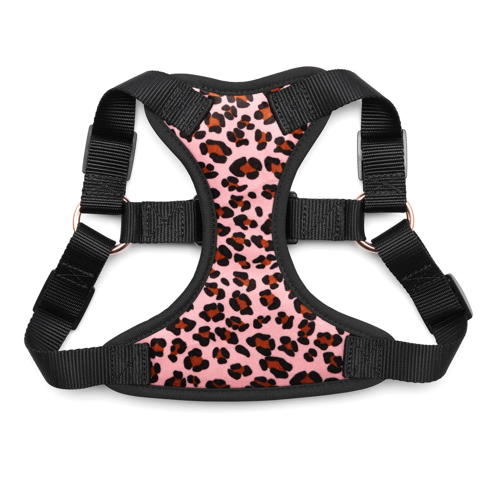 Reflective Small No Pull Padded Dog Harness Leah Custom Printed Sublimation Pet Accessories Neoprene Dog Collars Bow Tie