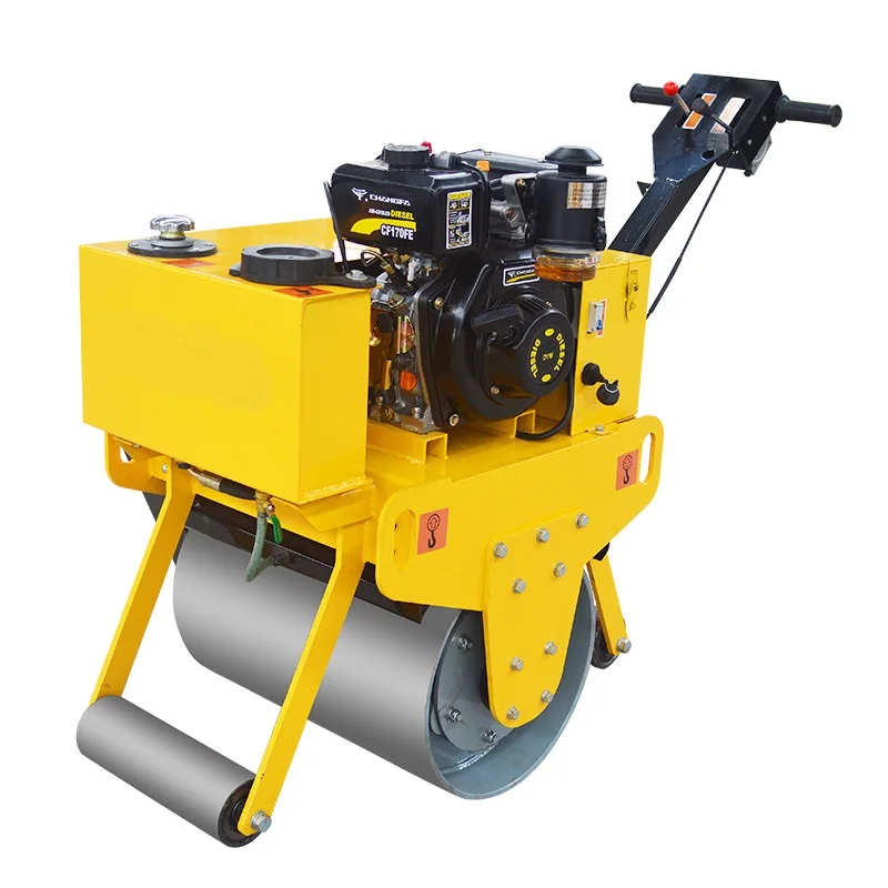 small road roller Walk-behind ride-on compactor mini vibrating roller vibration