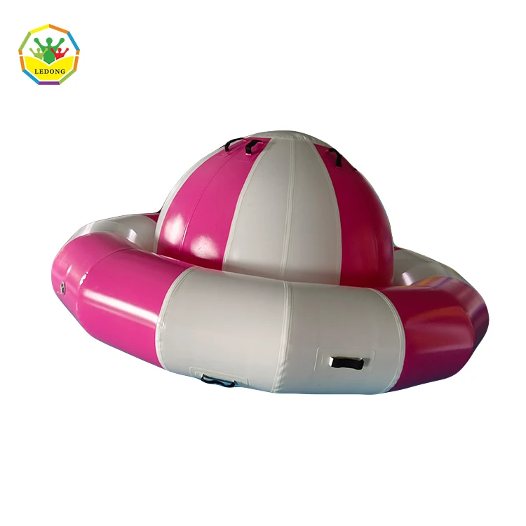 High Quality Inflatable Blue Water Rocker Ufo Balloon Inflatable Planet Ball Saturn Inflatable Boat For Kids And Adults
