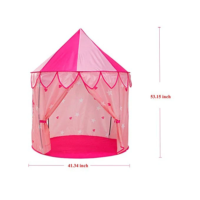 Детский Замок принцессы, Игровая палатка с занавеской, детский игровой домик для детей, для использования в помещении и на улице