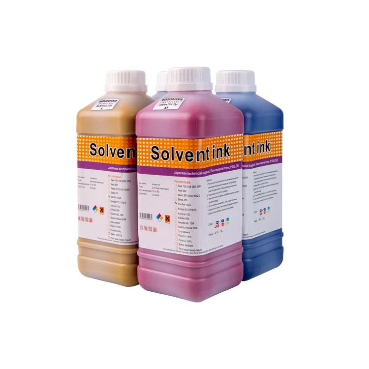 High quality Tinta/solvent ink for Spectral polaris 15pl printer head with cleaner solution