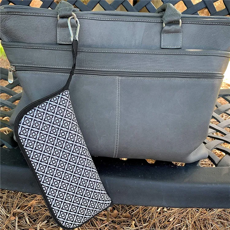 Travel Mouse Case Electronics Organizer Bag Laptop Cord Cable Accessory Pouch with Extra Rolled Up Travel Mouse Pad