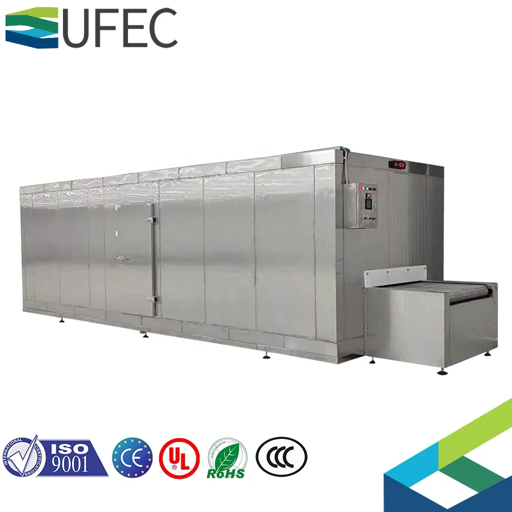iqf tunnel freezer freezing machine refrigeration equipment food quick frozen machine seafood freezing automatic