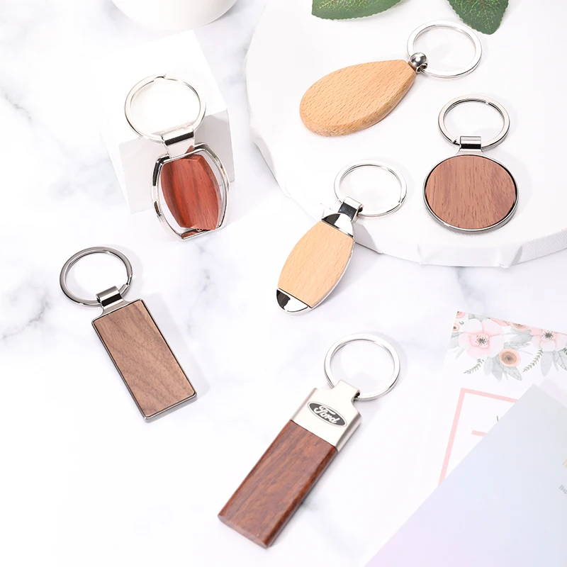 Брелок деревянный брелок для ключей оптовая продажа под заказ сублимационный логотип