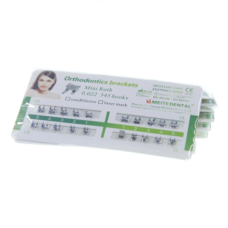 China manufacture metal standard edgewise orthodontic bracket