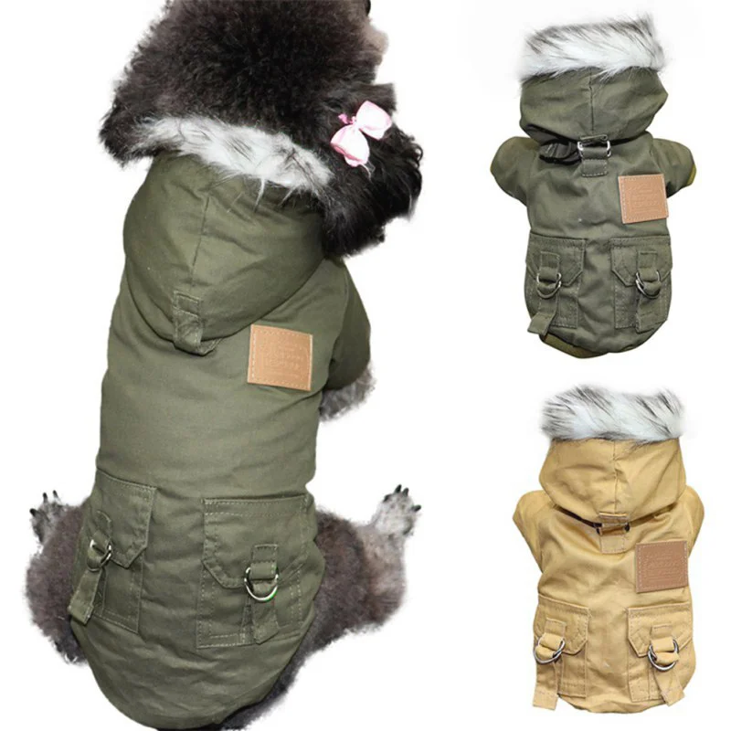 Winter Dog Clothes for Pet Puppy Pet Dog Coat Jacket For Small Medium Dogs Thicken Warm Chihuahua Yorkies Hoodie Pets Clothing