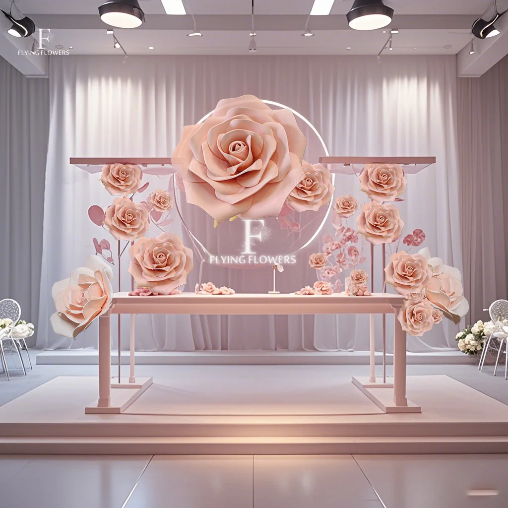 Летающие цветы амортизирующая бумага papel de seda para flores искусственные декоративные розы маски на ваза бумажные