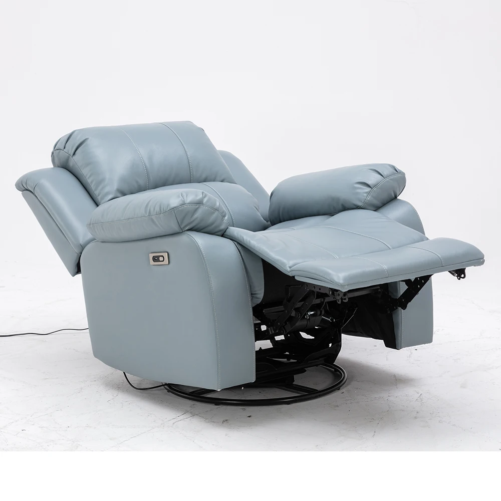 Cinema Theater Wholesale  Electric  Power  Recliner Sofa Chair With 360 Swivel  Rock