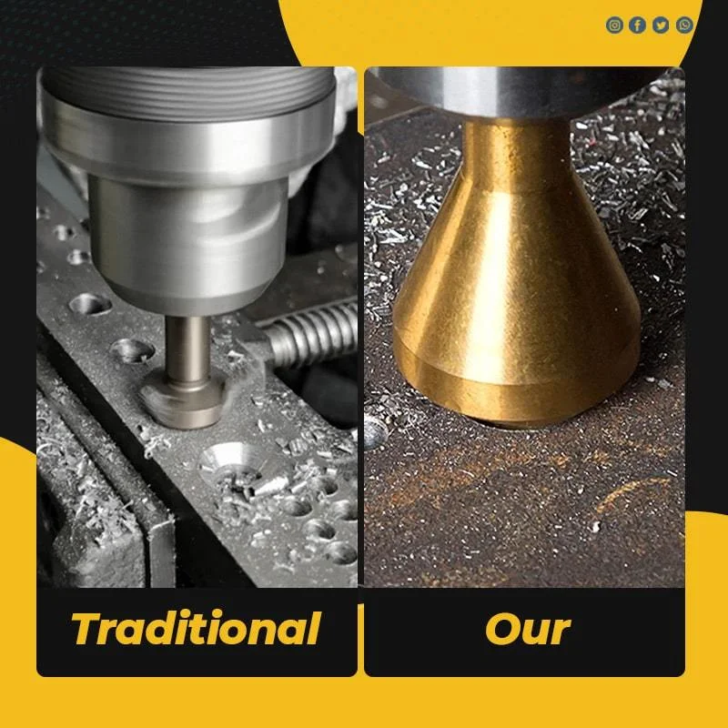 Titanium Coated Countersink Chamfer Tool Deburring Drill Taper Hole Cutter Steel/Aluminum Countersunk Head Chamfering Tools