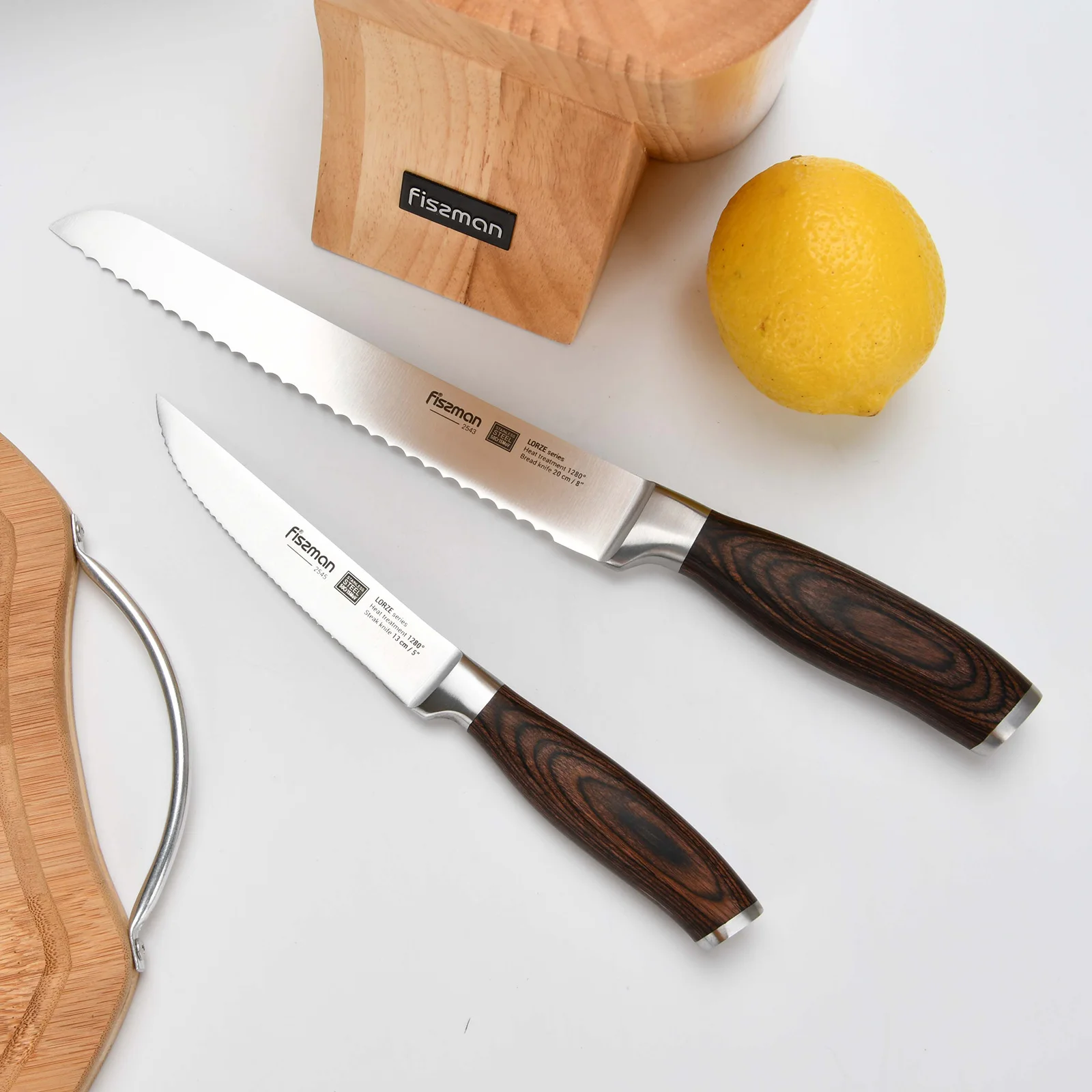 FISSMAN 5-дюймовый стейк нож кухонные ножи из нержавеющей стали шеф-повар набор кухонных ножей