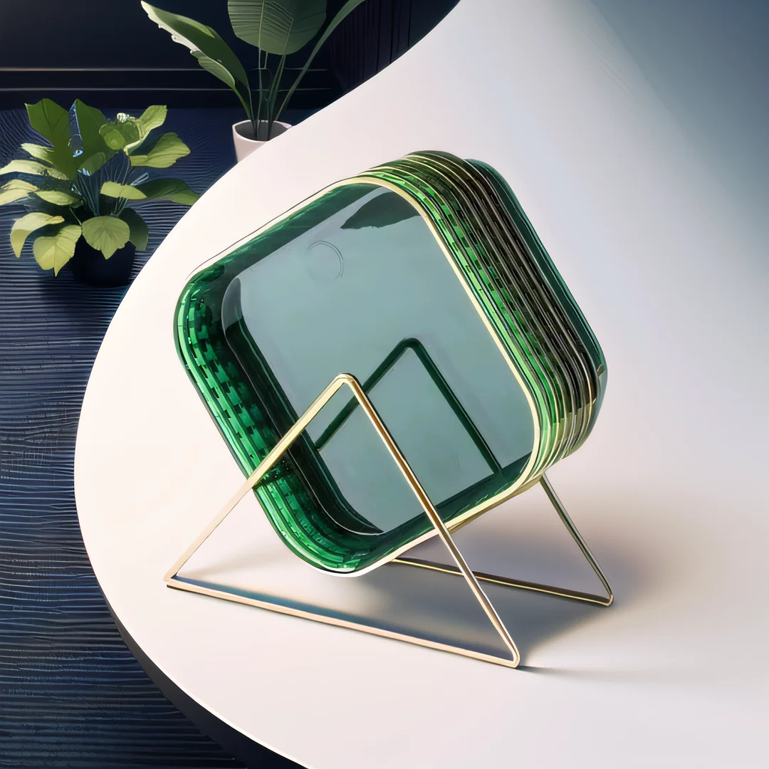 5 in Spit Bone Plate luxury dishes Cake Fruit tray Dried fruit candy plates Transparent plastic plates