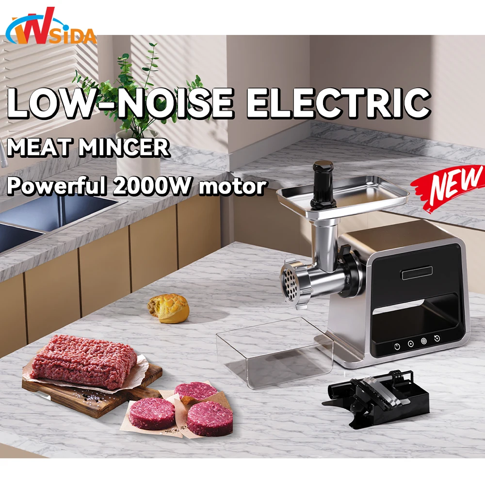 Wsida Meat And Vegetable Slicer Grinder Wholesale Private Label Home Meat Grinder 100V~250V 50/60Hz Meat Grinder Machine