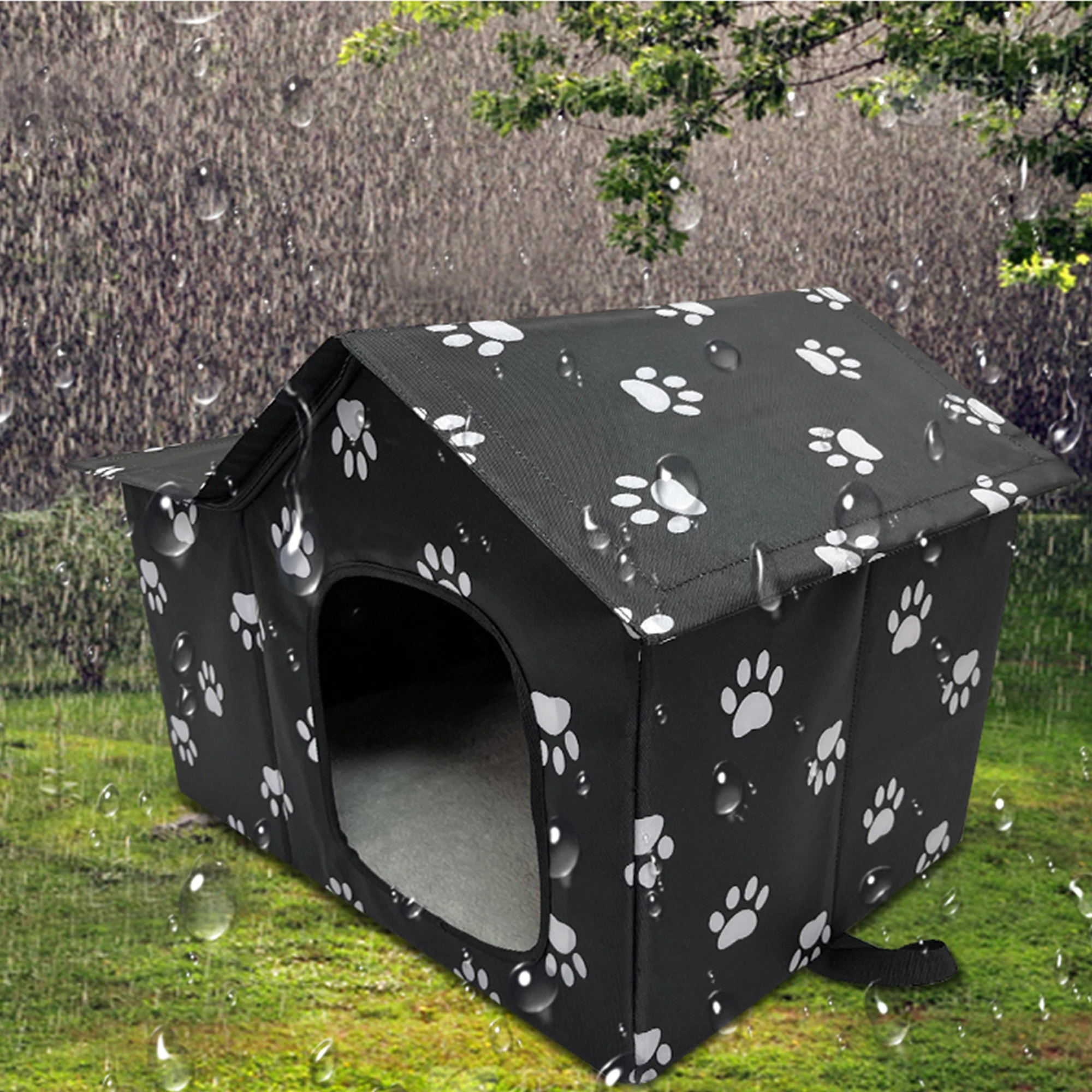 Wholesale Pet House Indoor Outdoor Cat House, Weatherproof Outside Cat Shelter for Feral Cats with Removable Cushion