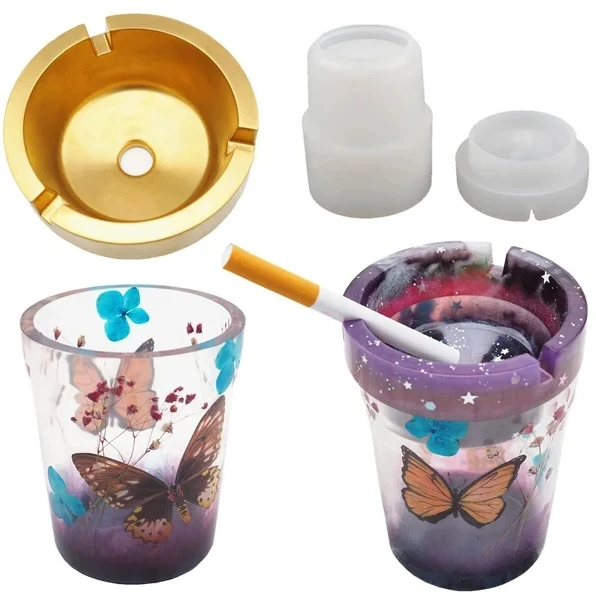 S1712 car ashtray mold silicone epoxy resin mold