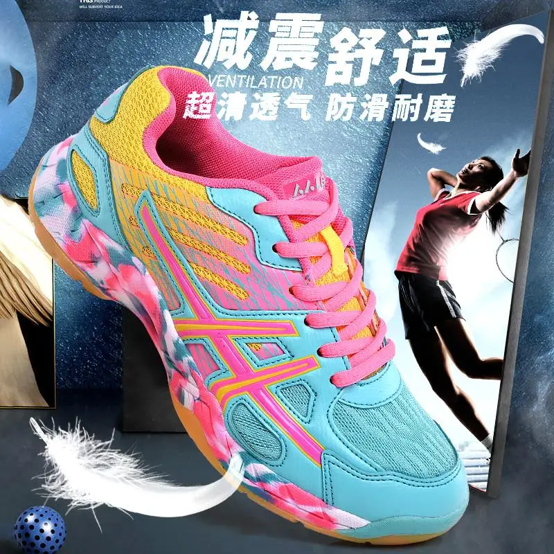 2020 Women Sneakers Men Badminton Shoes Light Bla Breathable Female Athletics Sports Outdoor