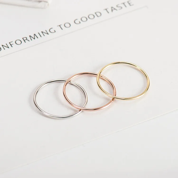 SP New Arrival Fashionable Women Fine Jewelry Simple Design 925 Sterling Silver Finger Ring For Girls