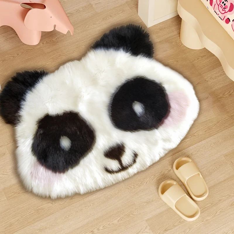 Wholesale Price Bedroom Carpet Soft Fluffy Felt Fur Area Rugs Living Room Bedroom Floor Mat White Warm Faux Fur Bedside Rug