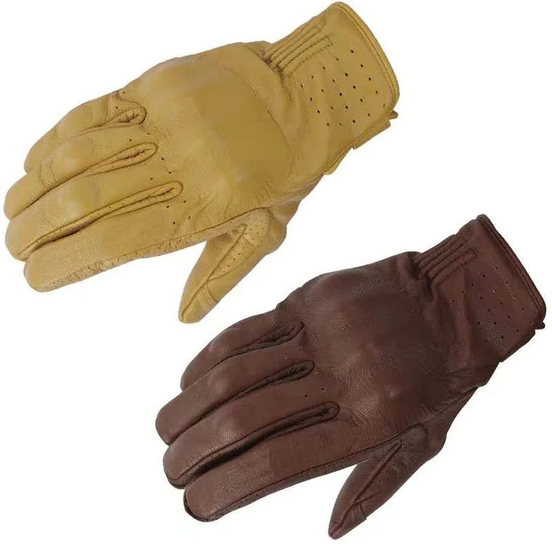 leather Motorcycle Windproof Glove Motorbike 100% Waterproof warm Guantes Moto Luvas Motosiklet Protective Motocross Glove