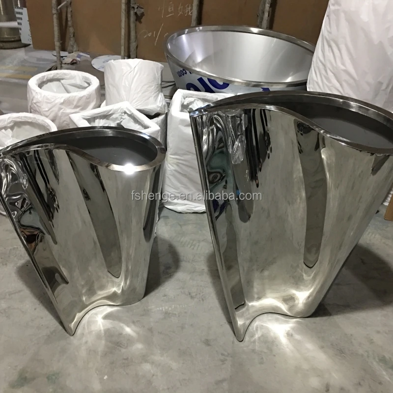 Outdoor garden flower stand stainless steel flower pot brass weathered planter for room garden