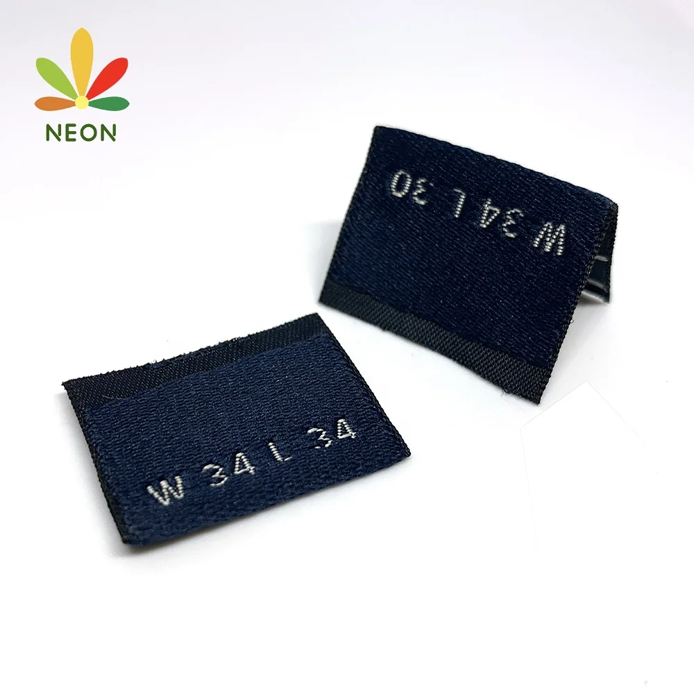 Fabric Badges Wholesale Custom Logo Damask Weaving Adhesive Woven Patches with Iron On Backing