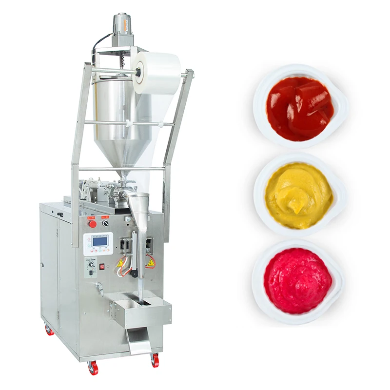 Automatic Chili  Paste Packing Machine Small Pouch Honey Filling  Tomato Sauce  Packing Machine With Stirring Function