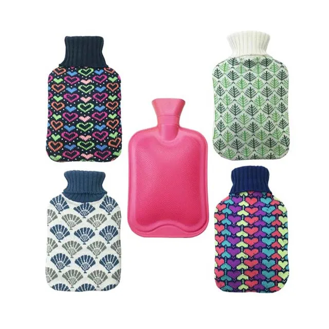 Cheapest Rubber Hot Water Bottle BS CE Standard Promotional Rubber 2L Hot Water Bottle with Cover