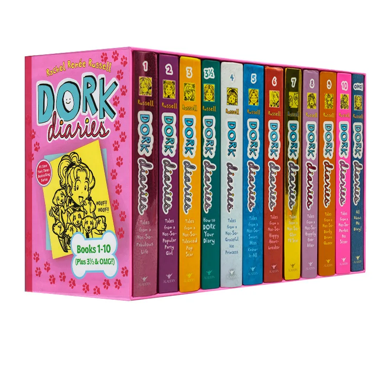 12 Books/set Dork Diaries By Rachel Renee Russell for senior class