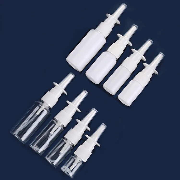 10ml PET Plastic Empty Transparent Aliquot Direct Spray Nasal Cavity Cleaning Bottle For Saline Water Wash