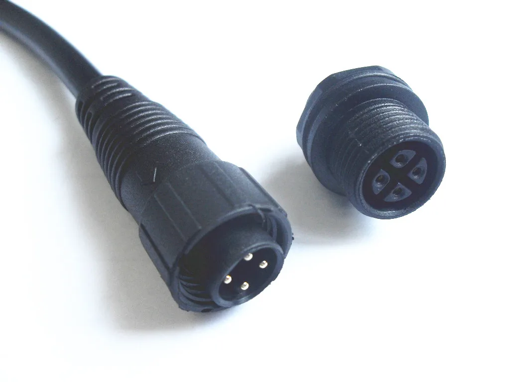 LLT M16 waterproof ac dc power adapter connector with 2 3 4 pin