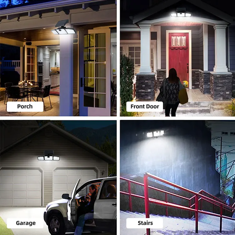 IP65 Certified Durable Outdoor Solar Wall Lights CB Certified LED Light Source for Enhanced Lighting