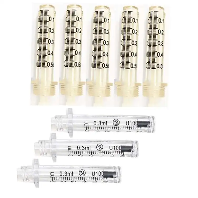 Filler Disposable Sterile Pen Ampoule Head  0.3ml  0.5ml Ampoules For Pen