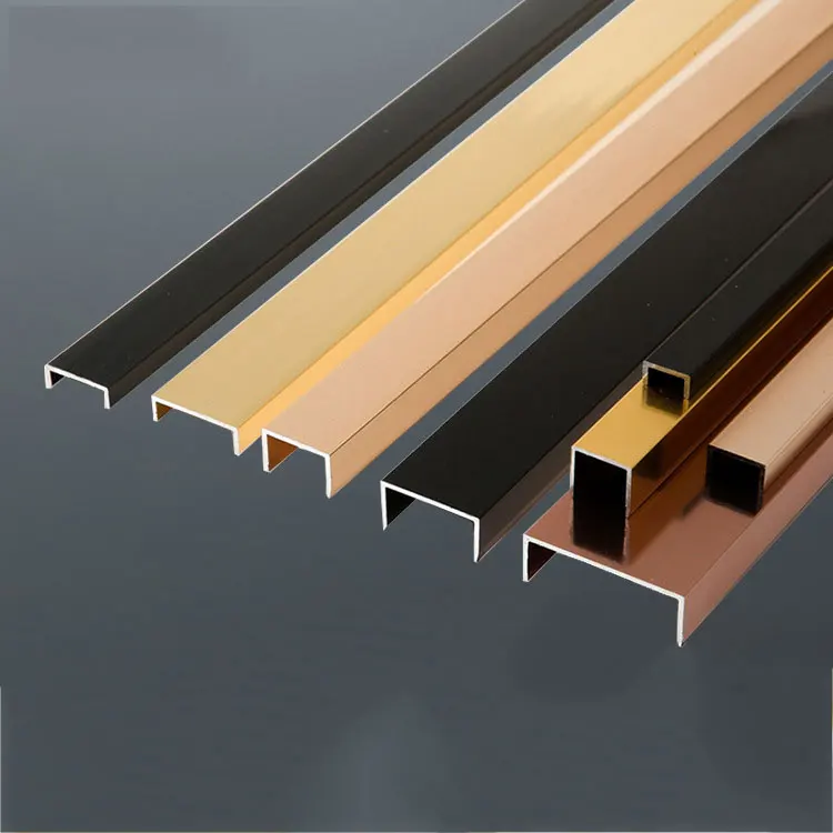 Profile U Channel Trim Edge U Shaped Trim Stainless Steel Ceramic Stainless Steel Tile Trim U Shape