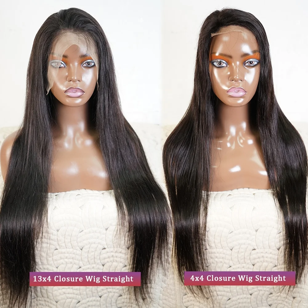 Peruk Full Perruque Indienne Naturelle Avec Lace Frontale,Perruque Bresilienne Humaine Lace Frontal Closure 360 Wig