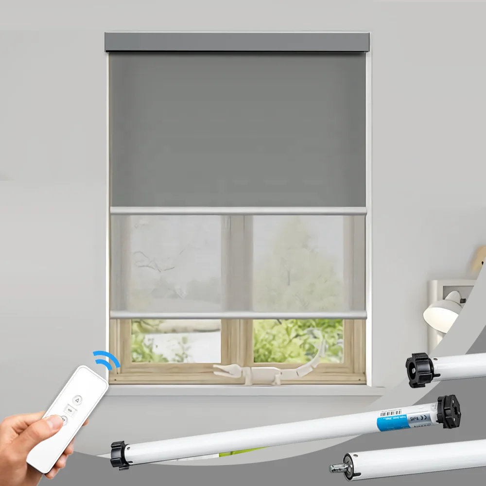 Roller motorized blinds diy rechargeable usb charging silent motors for rolling window roller zigbee motor blind