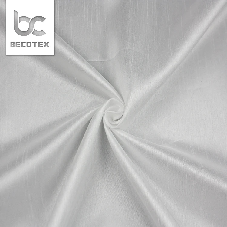 2022 white wedding solid slubbed lace fabric for dress lining