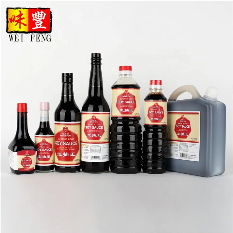 HACCP HALAL Chinese OEM Factory Top Best Natural Brewed salsa de soja 200L Bulk Light Soy Sauce Price