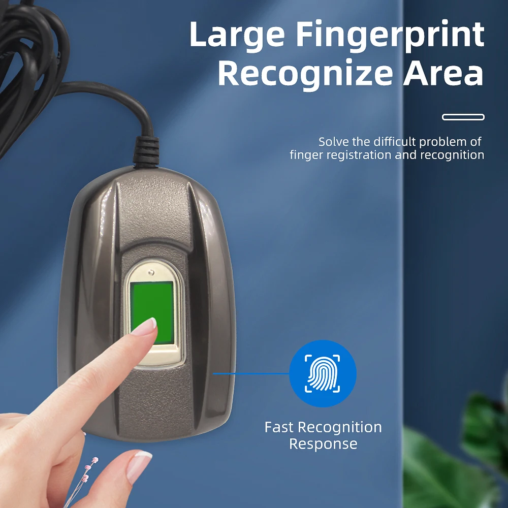 USB Biometric Fingerprint Scanner Fingerprint Reader Free SDK USB Reader Standalone Metal Case reader Semiconductor Fingerprint