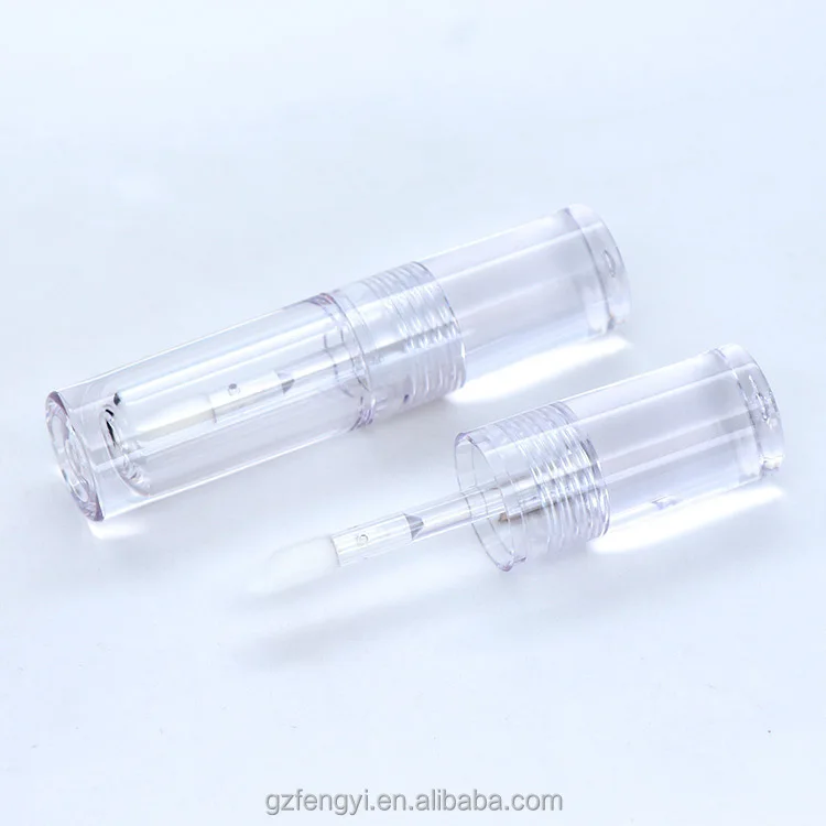 Small Size Lip Gloss Container,  Transparent Lip Gloss Container Tube, Customized Lip Gloss Tube Label