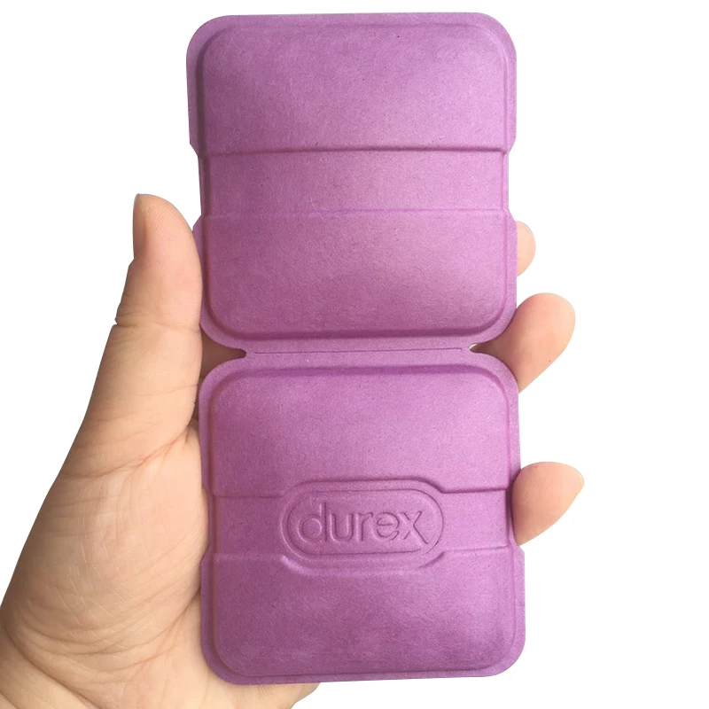 Small Square Promotional Pulp Paper Box Diy Gift Condom Packaging Box Printing Paper Box Packaging Customized Customizable OEM