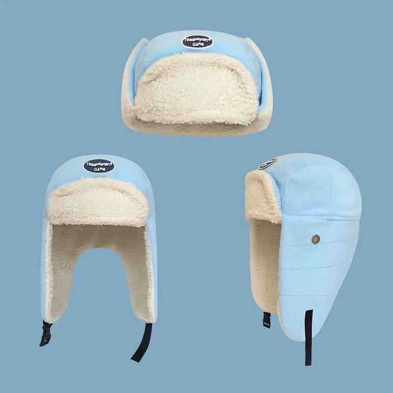 Зимняя новая уличная противотуманная шапка для верховой езды для мужчин и женщин плотная теплая защита ушей ветрозащитная Лыжная Шапка Lei Feng