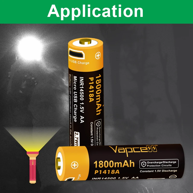 Vapcell P1418A 14500 высокотехнологичный USB аккумулятор 1800 мАч 1 5 В литий-ионный Ce Zero 9 электрический скутер сменный сохраняет сухость