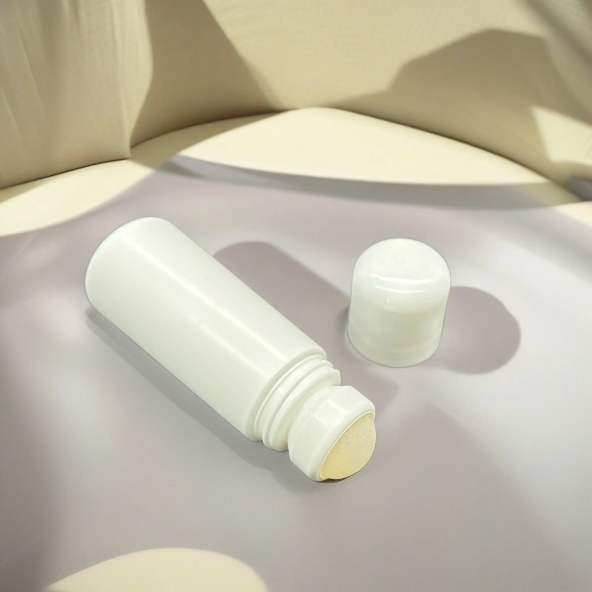 Wholesale Plastic 20 30 50 60 80ml Empty Stick Deodorant Roll on Bottle 50ml Roller Container with Plastic Roller Ball