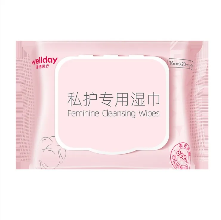 Balanced plant based Feminine Cleansing Wipes Individually Wrapped