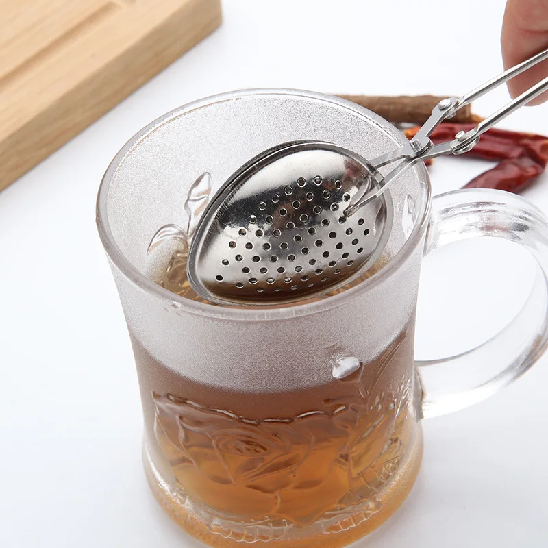 Gold/Rosegold Stainless Steel Loose Tea Leaves Infuser Tea Ball Strainer Heart/Shell Shape Custom Logo as Gift
