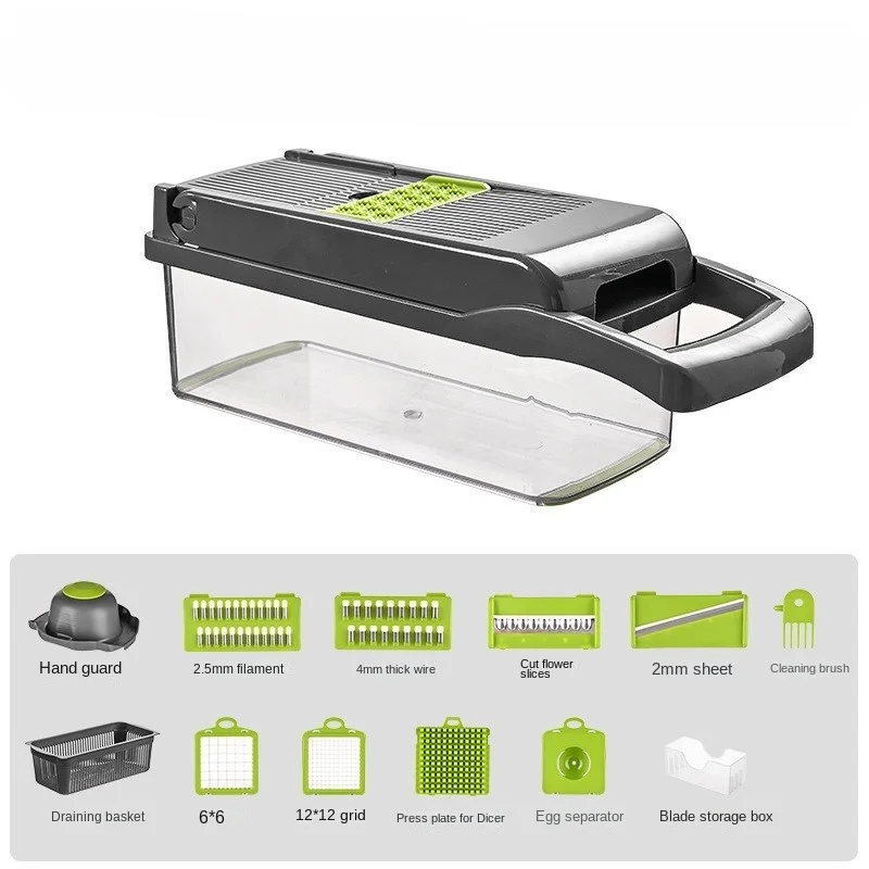 Multi-Function Plastic Vegetable Chopper Dicer Slicer Potato Shredder Kitchen Household Grater