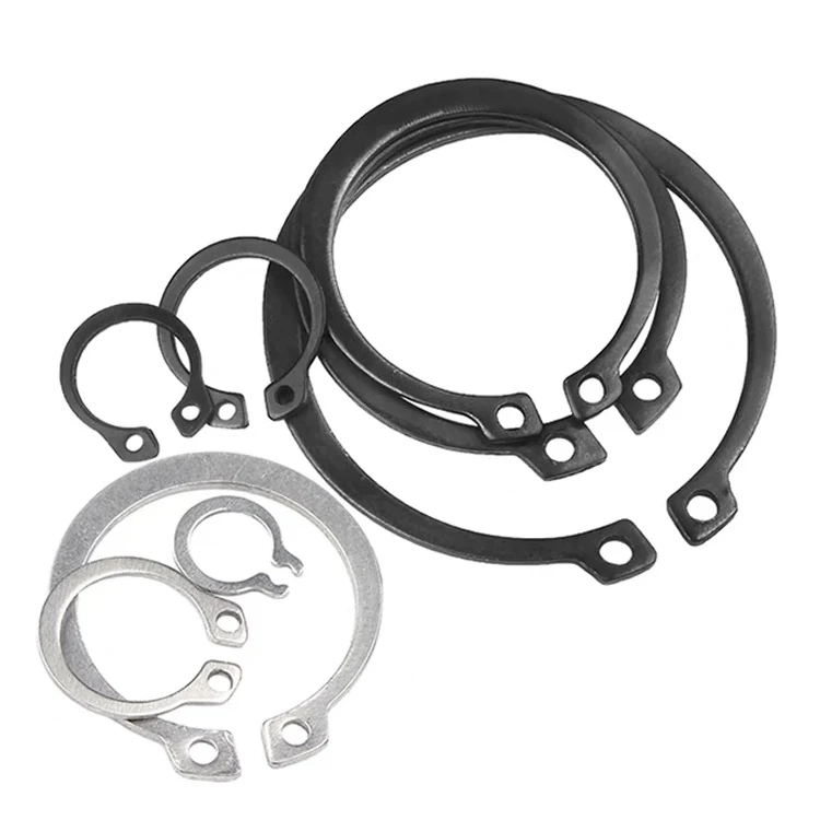 OEM Wholesale Black Carbon 4mm-36mm External Circlip Stainless Steel Din 471 External Spring Retaining Rings