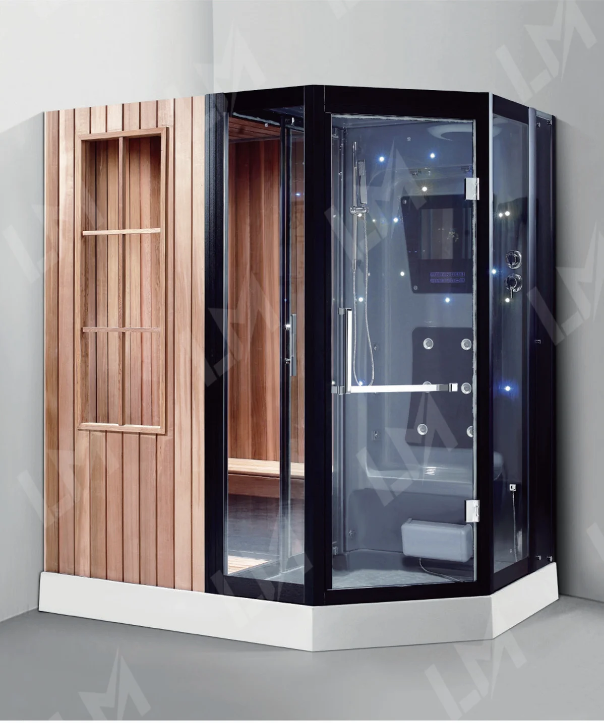 Luxury Traditional Indoor Multi-person Portable Sauna Room Hemlock Far Infrared Spa Detox Health Sweat Sauna Cabin