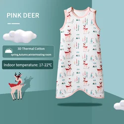 OEKO certificate children 1.5 tog Spring Autumn vest cotton warm anti-kick baby sleeping bags