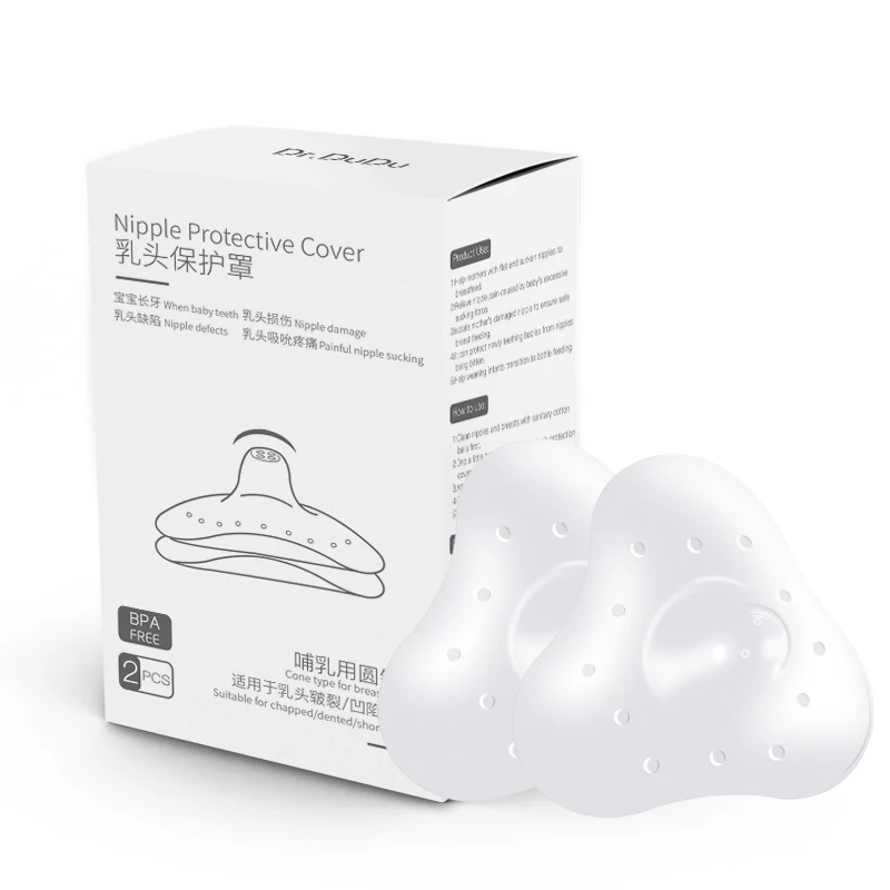 Dr.DuDu innovative triangular design liquid nipple protective cover use for breast feeding