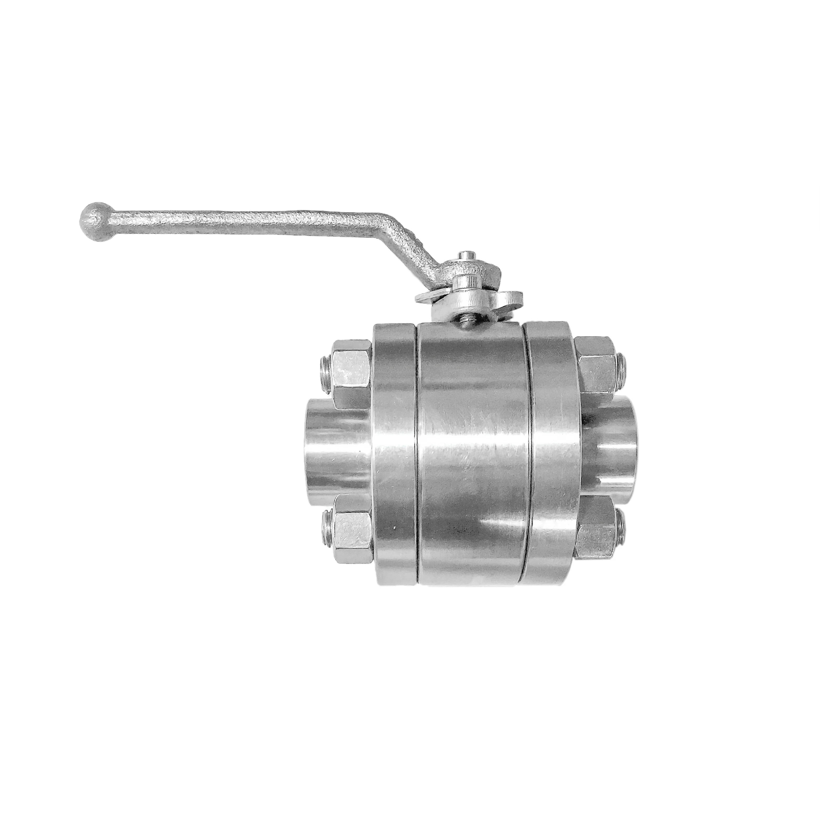 High pressure 1500LB stainless steel F51 floating ball valve